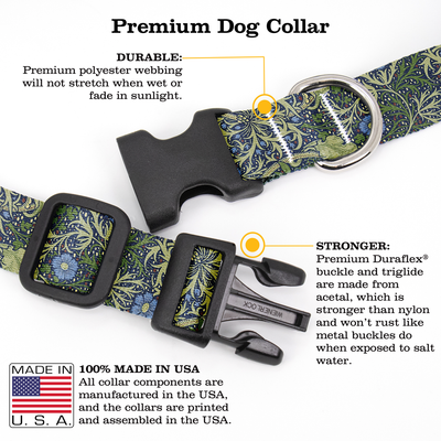 Morris Seaweed Dog Collar - Made in USA