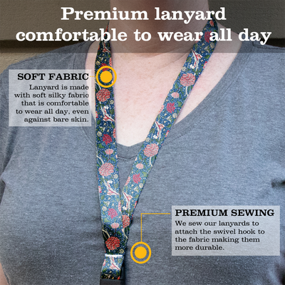 Morris Cray Premium Lanyard - with Buckle and Flat Ring - Made in the USA
