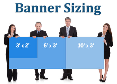 Custom 3' x 10' Banner - Design Your Own - Hemmed & Grommeted - Indoor/Outdoor - Printed and Assembled in USA - Buttonsmith Inc.