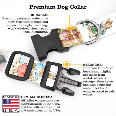 Beatrix Potter Peter Rabbit Dog Collar - Made in USA