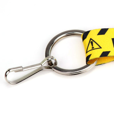 Buttonsmith Caution Lanyard - Made in USA - Buttonsmith Inc.