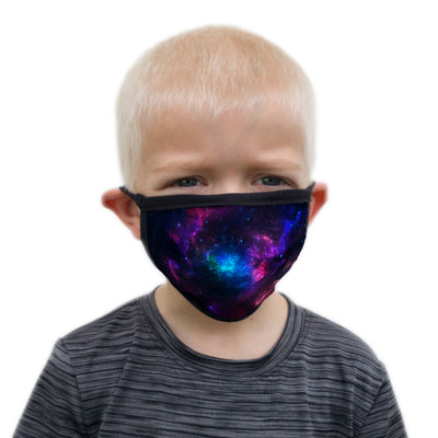 Buttonsmith Nebula Child Face Mask with Filter Pocket - Made in the USA - Buttonsmith Inc.