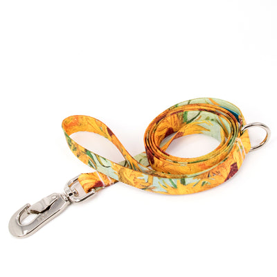 Buttonsmith Van Gogh Sunflowers Dog Leash Fadeproof Made in USA - Buttonsmith Inc.