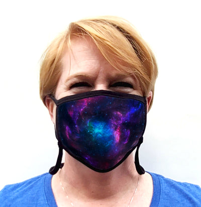 Buttonsmith Nebula Adult Adjustable Face Mask with Filter Pocket - Made in the USA - Buttonsmith Inc.