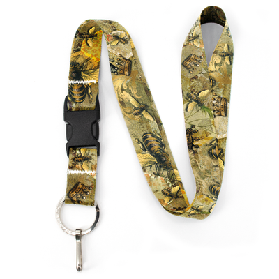 Queen Bee Premium Lanyard - with Buckle and Flat Ring - Made in the USA