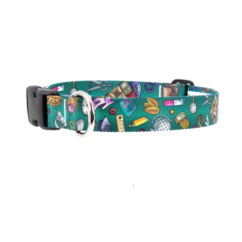Back to School Dog Collar - Made in USA