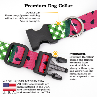 Watermelon Dog Collar - Made in USA