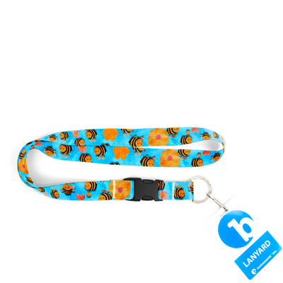 Baby Bumblebee Premium Lanyard - with Buckle and Flat Ring - Made in the USA