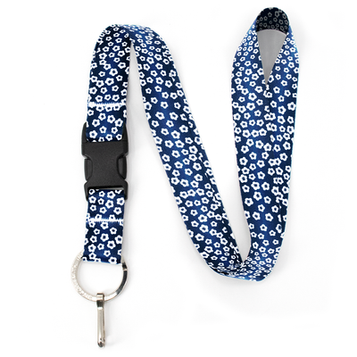 Blossoms Premium Lanyard - with Buckle and Flat Ring - Made in the USA