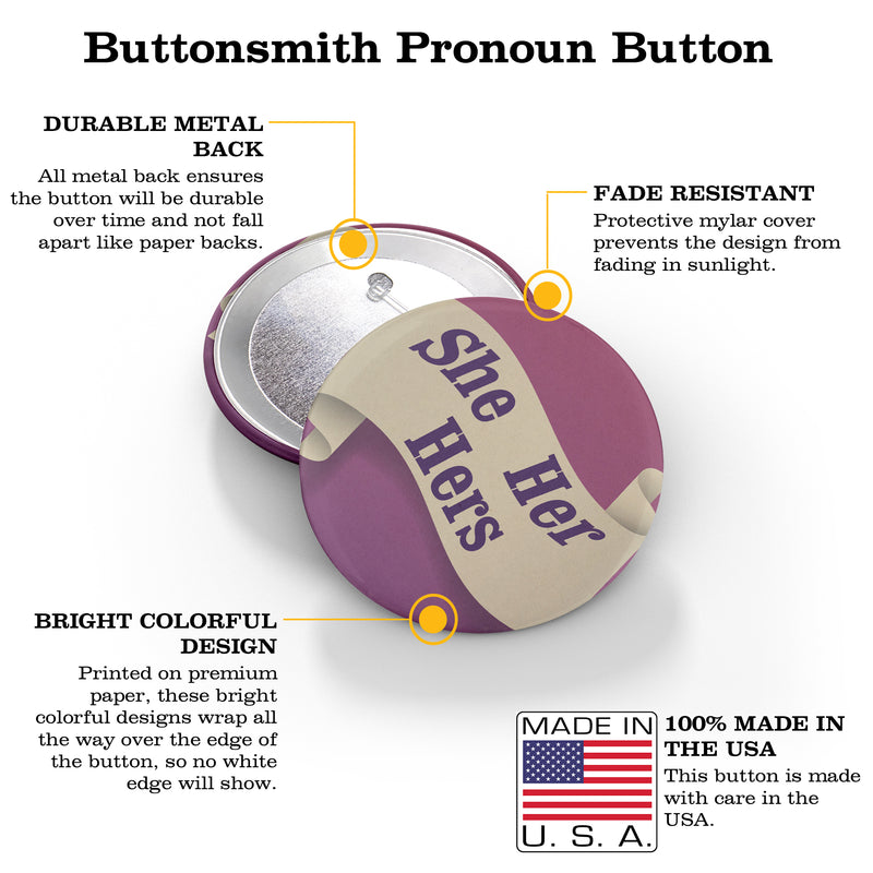 Banner 1.25" Pronoun Buttons