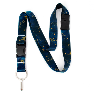 Virgo Zodiac Breakaway Lanyard - with Buckle and Flat Ring - Made in the USA