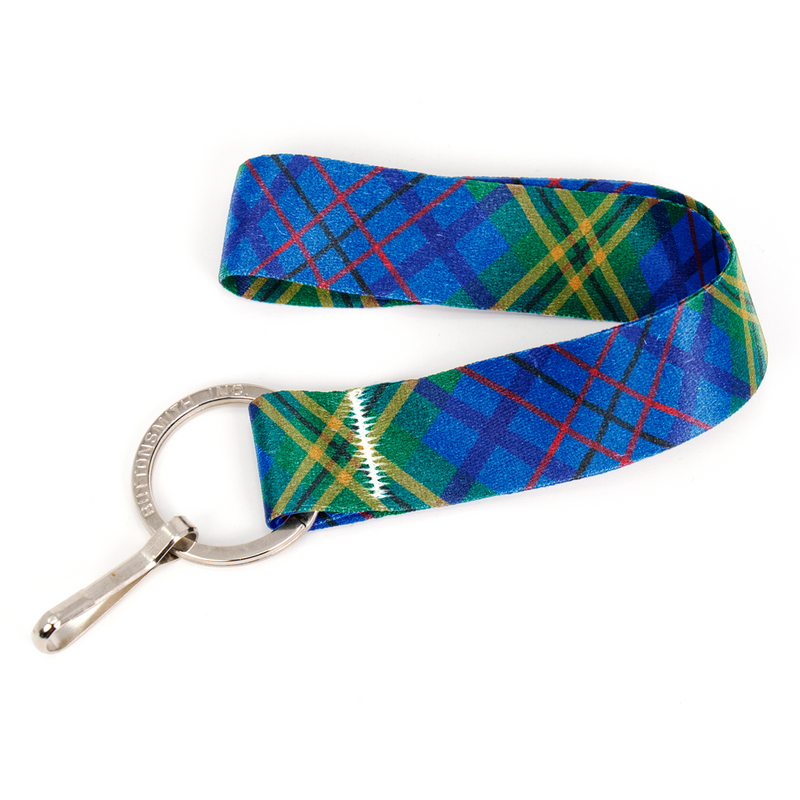 Mulligan Wristlet Lanyard - Short Length with Flat Key Ring and Clip - Made in the USA