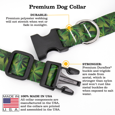 Cannabis Dog Collar - Made in USA