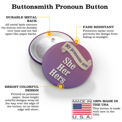 Banner 3" Pronoun Buttons
