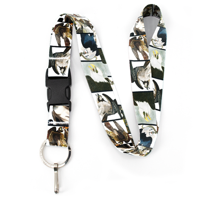 Audubon Raptors Premium Lanyard - with Buckle and Flat Ring - Made in the USA