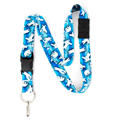 Dancing Yeti Breakaway Lanyard - with Buckle and Flat Ring - Made in the USA