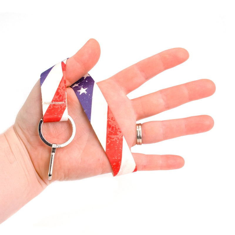 Buttonsmith Old Glory Wristlet Lanyard Made in USA - Buttonsmith Inc.