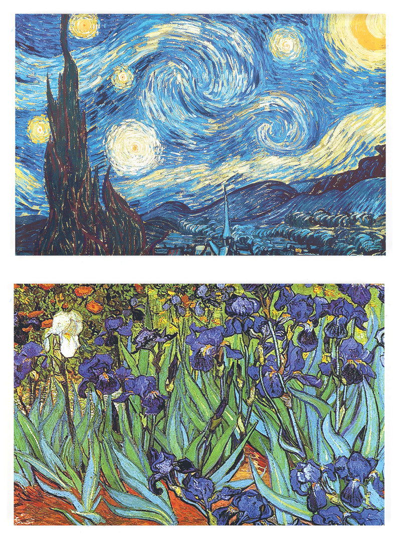 Buttonsmith® Vincent Van Gogh Starry Night Refrigerator Magnet Set - Made in the USA - Buttonsmith Inc.
