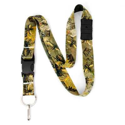 Queen Bee Breakaway Lanyard - with Buckle and Flat Ring - Made in the USA