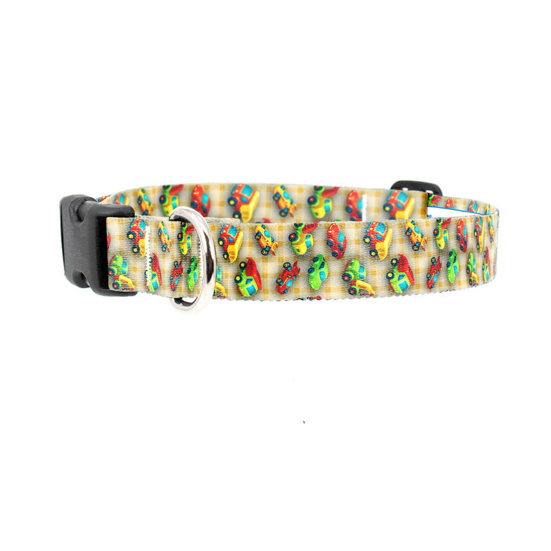 Toy Wheels Yellow Dog Collar - Made in USA