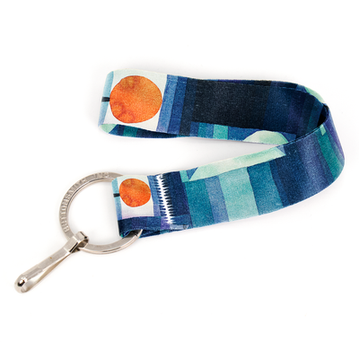 Klee Harbinger of Autumn Wristlet Lanyard - Short Length with Flat Key Ring and Clip - Made in the USA