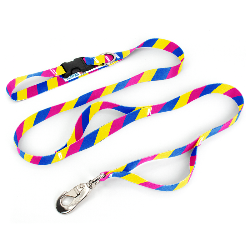 Pride Pansexual Fab Grab Leash - Made in USA