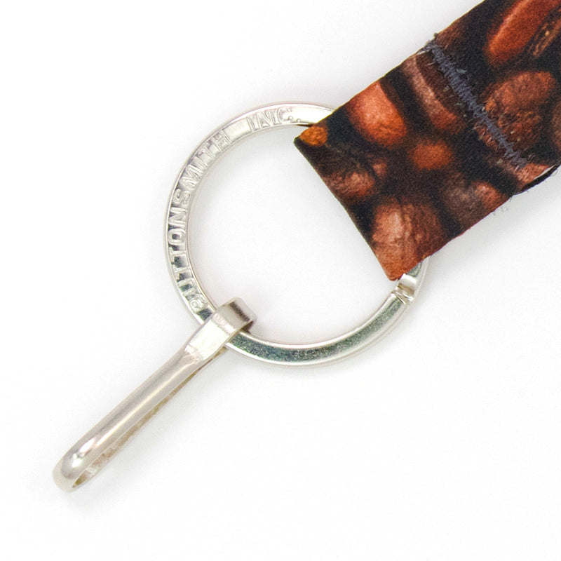 Buttonsmith Coffee Beans Custom Lanyard Made in USA - Buttonsmith Inc.