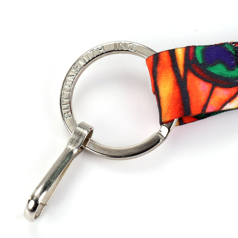 Buttonsmith Tiffany Peacock Lanyard - Made in USA - Buttonsmith Inc.