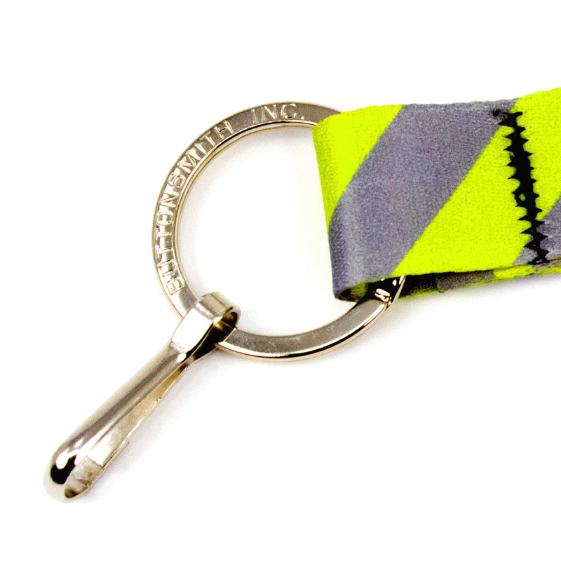 Buttonsmith Pewter Lime Dots Lanyard - Made in USA - Buttonsmith Inc.