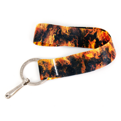 Bonfire Wristlet Lanyard - with Buckle and Flat Ring - Made in the USA