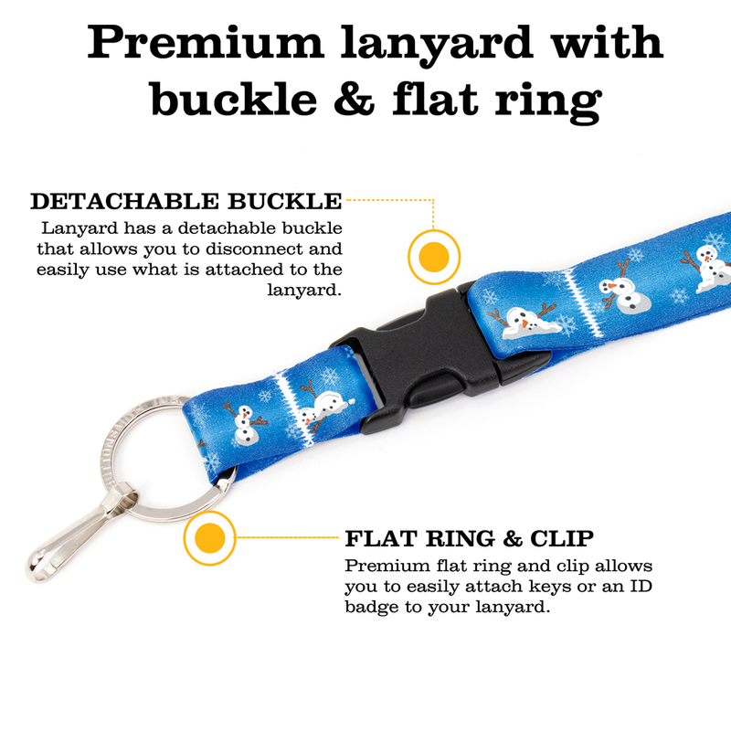 Meltdown Breakaway Lanyard - with Buckle and Flat Ring - Made in the USA