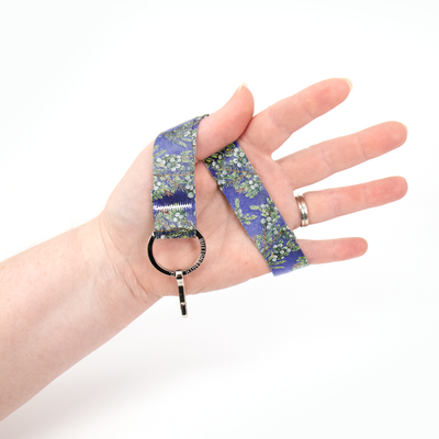 Juniper Wristlet Lanyard - Short Length with Flat Key Ring and Clip - Made in the USA
