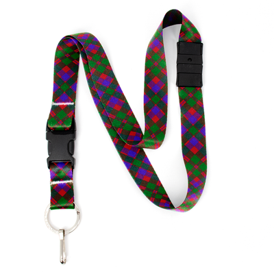 Glasgow Plaid Breakaway Lanyard - with Buckle and Flat Ring - Made in the USA