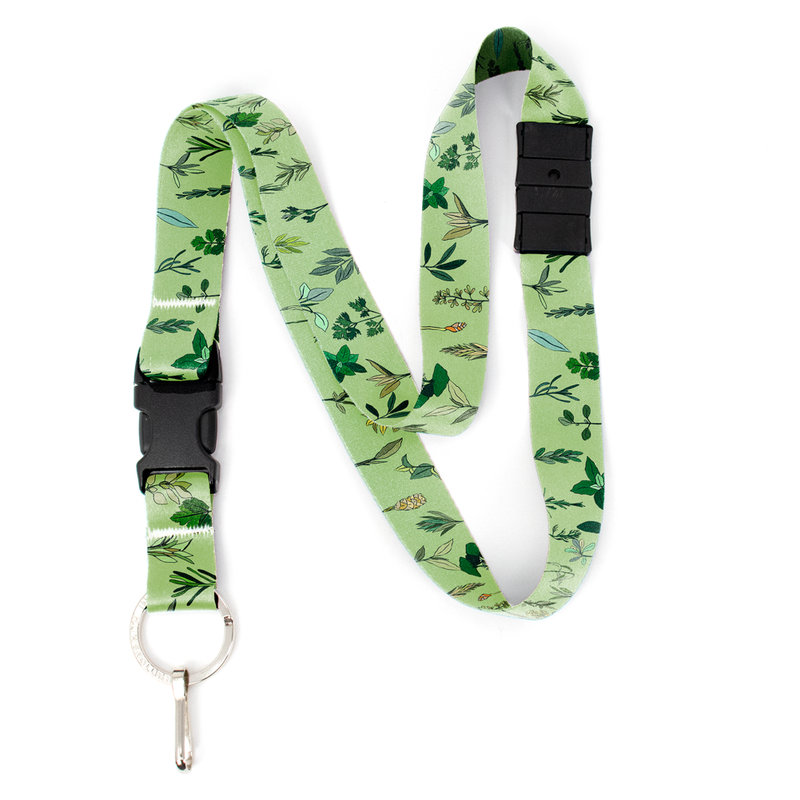 Herbarium Breakaway Lanyard - with Buckle and Flat Ring - Made in the USA