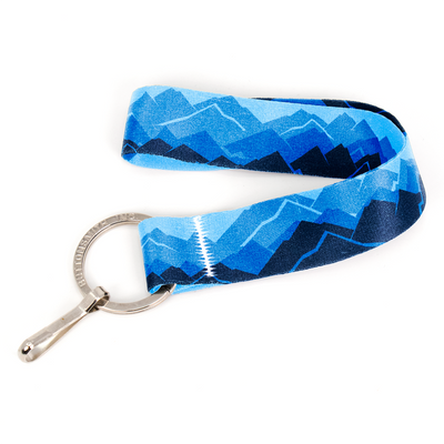 Blue Mountains Wristlet Lanyard - with Buckle and Flat Ring - Made in the USA