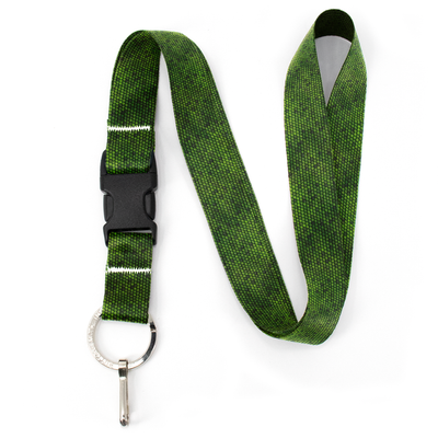 Iguana Premium Lanyard - with Buckle and Flat Ring - Made in the USA