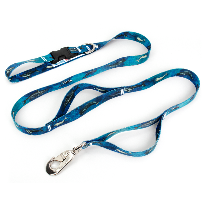 Whale Song Fab Grab Leash - Made in USA