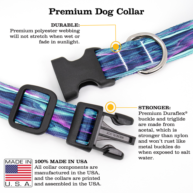 Twilight Ink Dog Collar - Made in USA