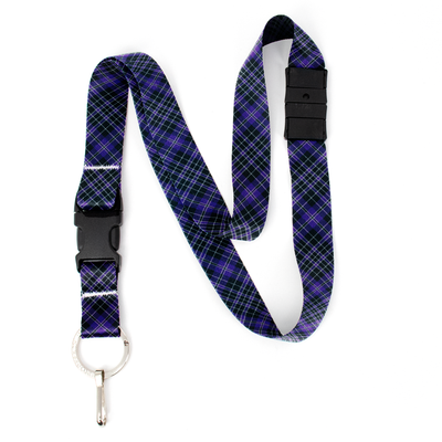 Priest Plaid Breakaway Lanyard - with Buckle and Flat Ring - Made in the USA
