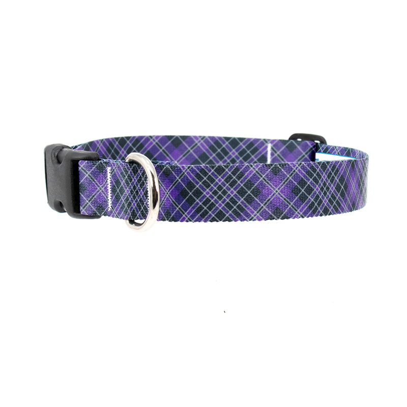 Priest Plaid Dog Collar - Made in USA