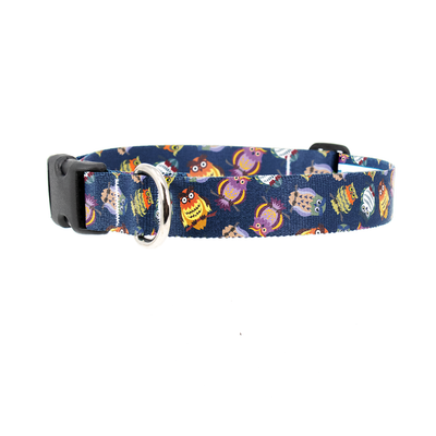 Wise Owls Dog Collar - Made in USA
