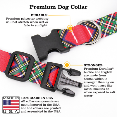 Royal Steward Plaid Dog Collar - Made in USA