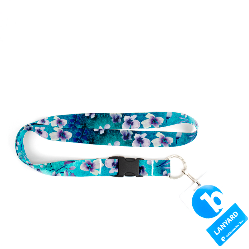Tranquility Premium Lanyard - with Buckle and Flat Ring - Made in the USA