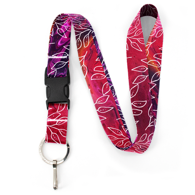 Magenta Love Premium Lanyard - with Buckle and Flat Ring - Made in the USA