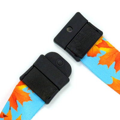 Buttonsmith Fall Leaves Breakaway Lanyard - Made in USA - Buttonsmith Inc.