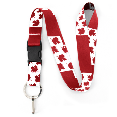 O'Canada Premium Lanyard - with Buckle and Flat Ring - Made in the USA