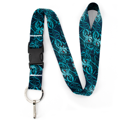 Tentacles Premium Lanyard - with Buckle and Flat Ring - Made in the USA