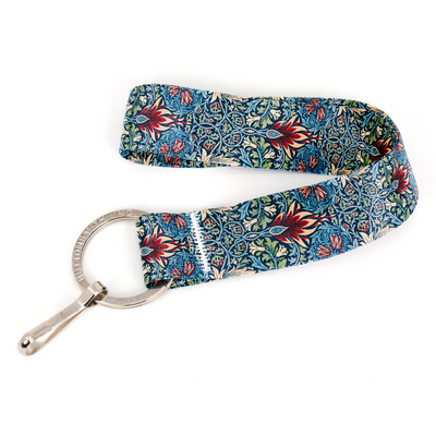 Morris Snakeshead Wristlet Lanyard - Short Length with Flat Key Ring and Clip - Made in the USA