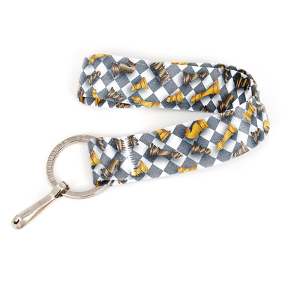 Checkmate Wristlet Lanyard - with Buckle and Flat Ring - Made in the USA
