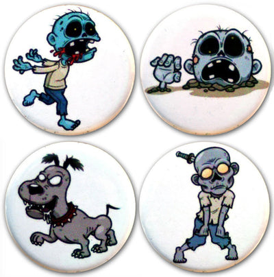 Buttonsmith® Zombies Tinker Top® Set – Made in USA – for use with Tinker Reel® Badge Reels - Buttonsmith Inc.